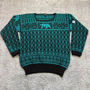 Vtg 87' RARE Dale of Norway Wool XL Nordic Ski Championship Oberstdorf Sweater